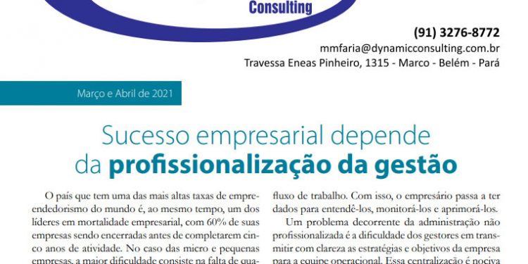 Revista Dynamic –  Sucesso empresarial depende da profissionalização da gestão